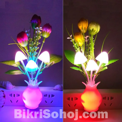 Mushroom Sensor LED Night Light Wall Lamp